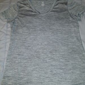 Women's Heather Gray V-Neck Tee